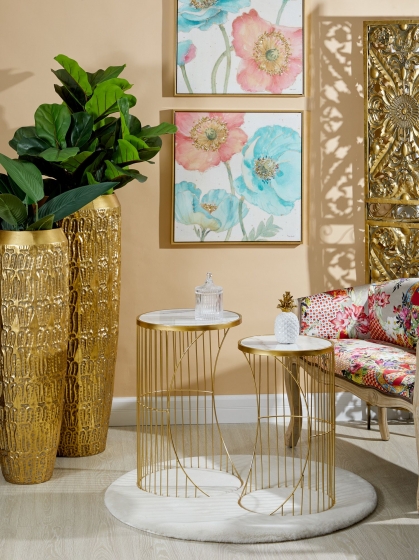 Набор из двух столиков Otto 40X40X62 / 35X35X56 CM 2