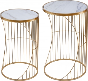 Набор из двух столиков Otto 40X40X62 / 35X35X56 CM