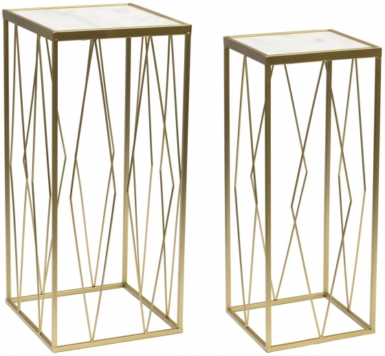 Набор из двух столиков Tabbias 30X30X67 / 25X25X62 CM 1