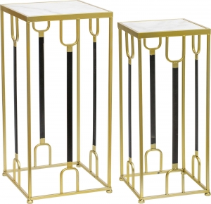 Набор из двух столиков Michalis 31X31X65 / 26X26X60 CM