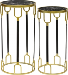 Набор из двух столиков Bitrus 33X33X65 / 28X28X60 CM