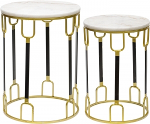 Набор из двух столиков Bitrus 40X40X55 / 33X33X49 CM