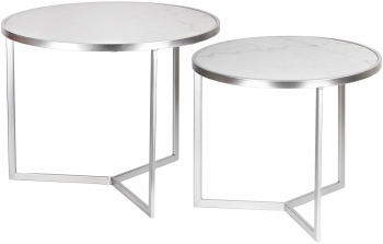 Комплект из двух столиков Nodo 60X60X46 / 50X50X41 CM