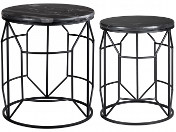 Комплект из двух столиков Luna 43X43X50 / 35X35X45