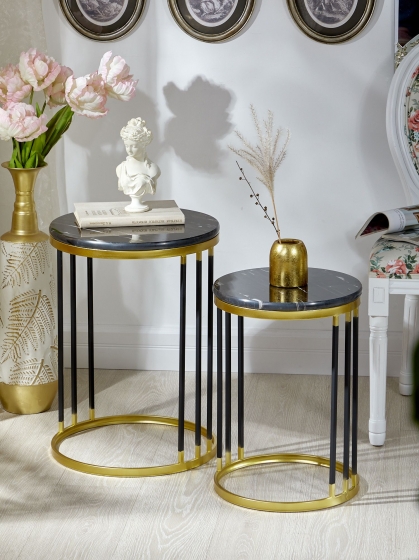 Комплект из двух столиков Madalitso 40X40X55 / 33X33X47 CM 2