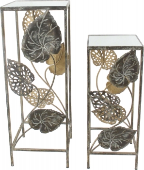 Комплект из двух столиков Hafsat 35X33X90 / 30X28X70 CM