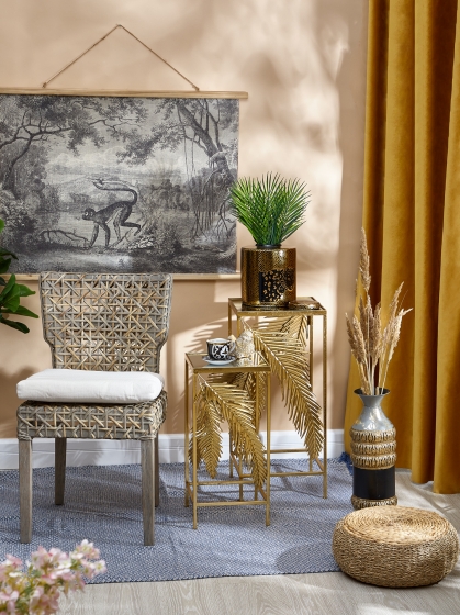 Комплект из двух столиков Yahaya 33X33X71 / 27X27X57 CM 6