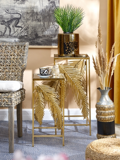 Комплект из двух столиков Yahaya 33X33X71 / 27X27X57 CM 2