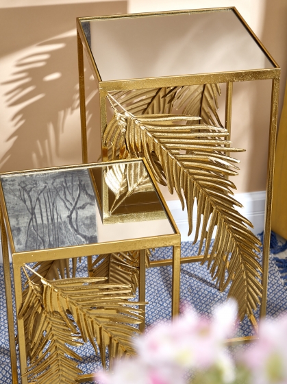 Комплект из двух столиков Yahaya 33X33X71 / 27X27X57 CM 4