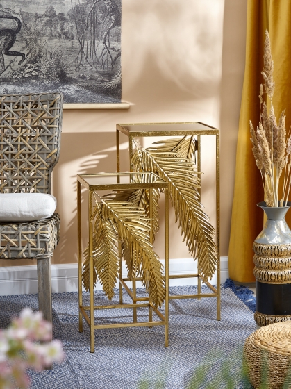 Комплект из двух столиков Yahaya 33X33X71 / 27X27X57 CM 3