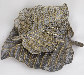 Комплект из двух декоративных блюд Leaf 57X45X5 / 48X37X5 CM