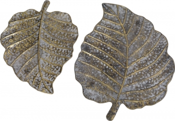 Комплект из двух декоративных блюд Leaf 57X45X5 / 48X37X5 CM