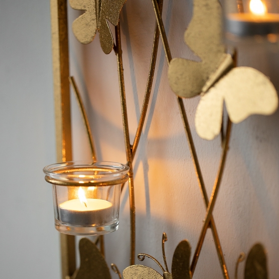 Декор настенный с подсвечниками Butterfly 48X91 CM 6