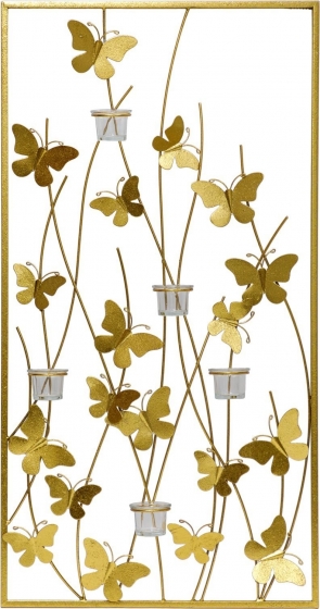 Декор настенный с подсвечниками Butterfly 48X91 CM 1