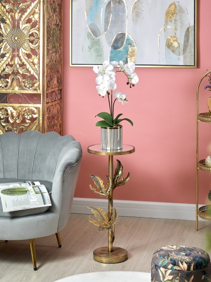 Столик с зеркальной столешницей Lumji 30X30X70 CM 3