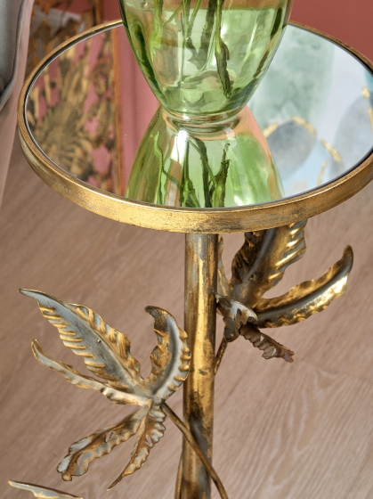 Столик с зеркальной столешницей Lumji 30X30X70 CM 4