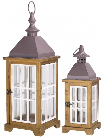 Подсвечники-фонари Soma 18X18X55 / 15X15X41 CM 1