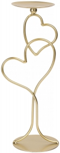 Подсвечник Two Hearts 12X11X30 CM