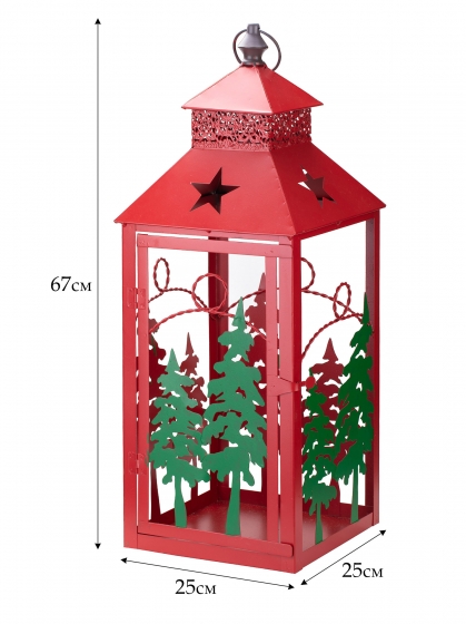 Подсвечник-фонарь Xmas 25X25X67 CM 4