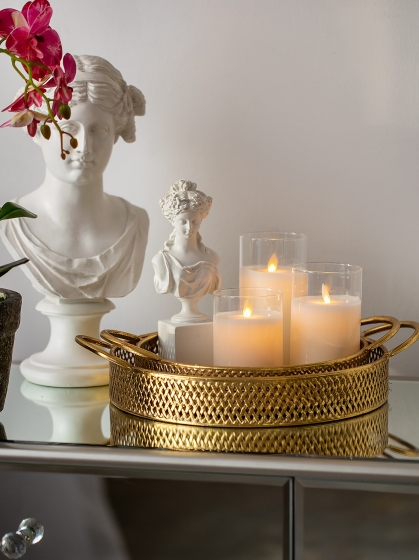 Набор из двух декоративных подносов Yalit 39X30X8 / 33X25X8 CM 5