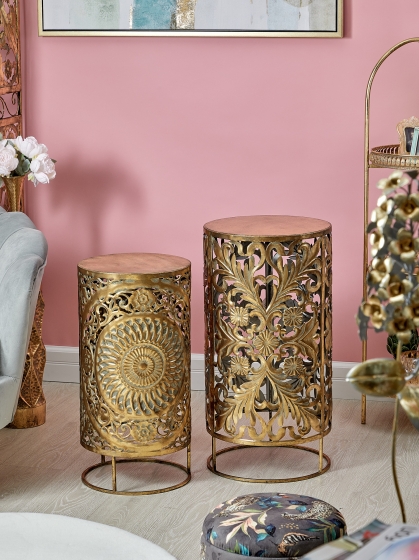 Набор из двух столиков Adzo 35X35X69 / 31X31X61 CM 2