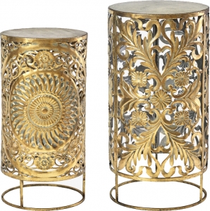 Набор из двух столиков Adzo 35X35X69 / 31X31X61 CM