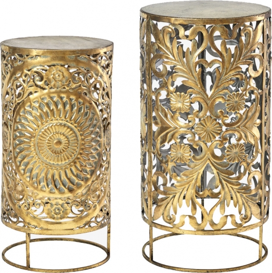 Набор из двух столиков Adzo 35X35X69 / 31X31X61 CM 1