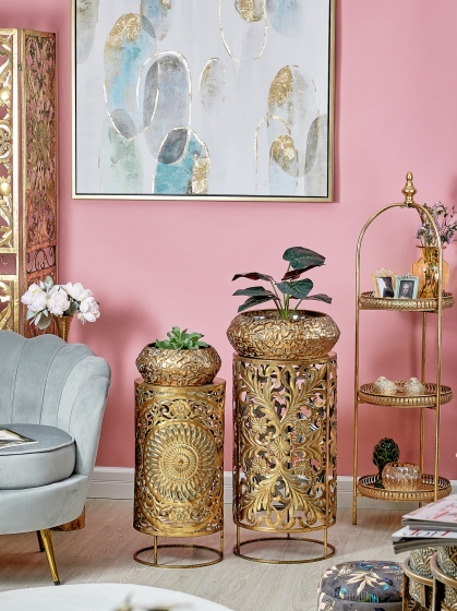 Набор из двух столиков Adzo 35X35X69 / 31X31X61 CM 6