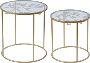 Комплект из двух столиков Nikoletta 50X50X55 / 40X40X45 CM