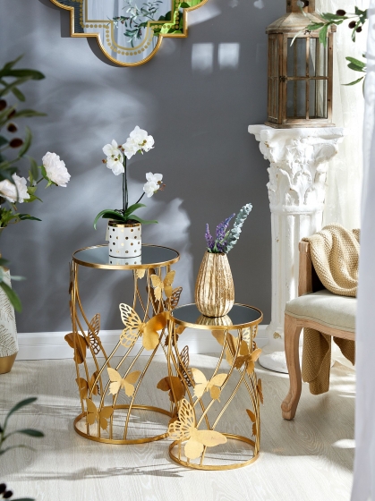 Комплект из двух столиков Niki 40X40X65 / 35X35X55 CM 3