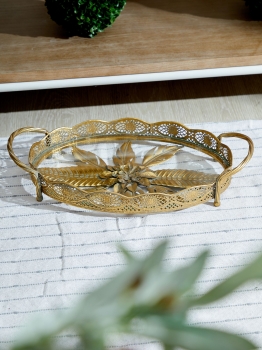Поднос декоративный Zal 44X26X10 CM