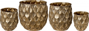 Набор из четырёх кашпо Skirgaila 41X41X40 / 36X36X38 / 29X29X32 / 23X23X24 CM