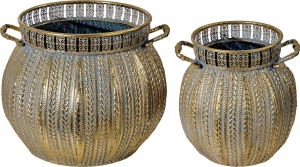 Набор из двух декоративных ваз Nakia 38X38X32 / 27X27X28 CM