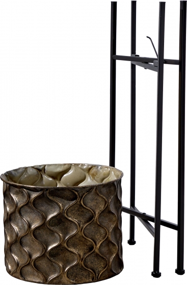 Набор из трёх кашпо на подставках Akan 35X35X80 / 29X29X71 / 24X24X64 CM 3