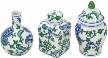 Набор из трёх ваз Elysian Vessel 11X11X20 / 12X12X16 / 8X8X16 CM