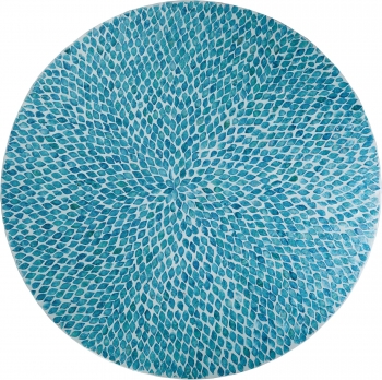 Столик декорированный раковинами устриц 90X90X45 CM