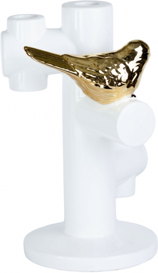 Подсвечник с птичкой Judite 16X16X25 CM 2