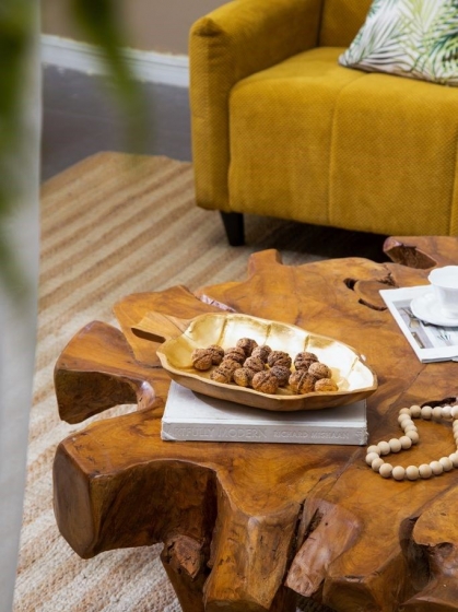 Блюдо из тикового дерева Ymir  40X26X6 CM 11