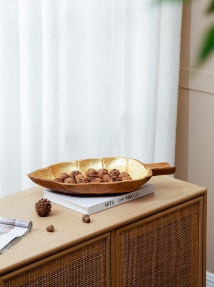 Блюдо из тикового дерева Ymir  40X26X6 CM 10