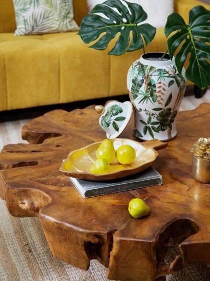 Блюдо из тикового дерева Ymir  40X26X6 CM 3