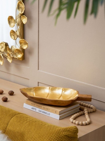 Блюдо из тикового дерева Ymir  40X26X6 CM 12