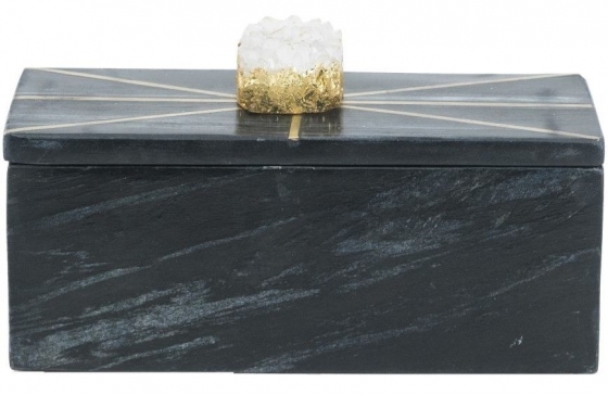 Шкатулка из черного мрамора Angharad 19X8X8 CM 3
