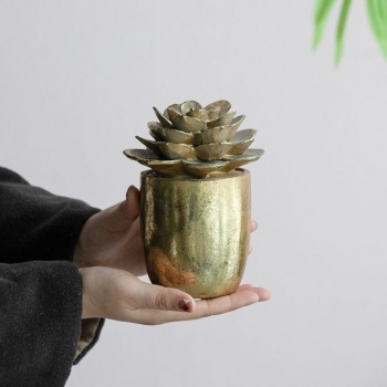 Декоративный элемент Pot with Flower 11X11X16 CM