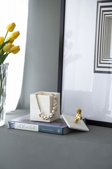 Шкатулка Hermes 10X10X20 CM 4