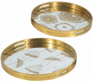 Набор из двух декоративных подносов Tahmina 45X45X4 / 37X37X4 CM