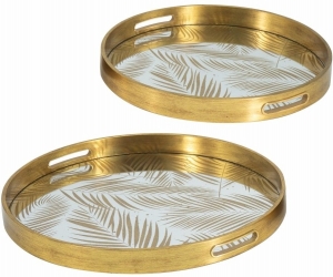 Комплект из двух декоративных подносов Lea 45X45X4 / 37X37X4 CM