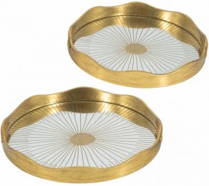 Набор из двух декоративных подносов Soro 40X40X4 / 36X36X4 CM