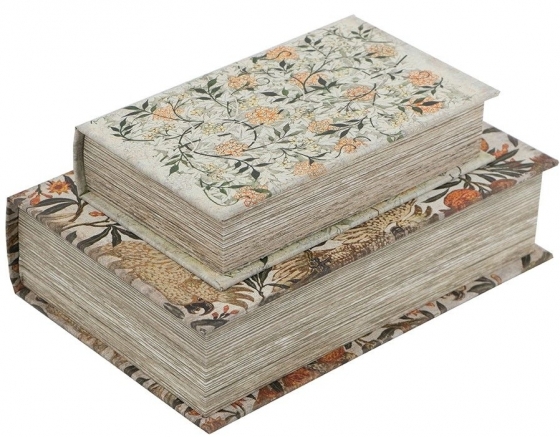 Набор из двух шкатулок в виде книг Danu 18X7X27 / 13X5X22 CM 6