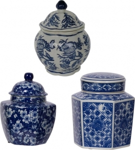 Набор из трёх ваз Bahar 13X13X17 / 11X11X16 / 13X11X15 CM