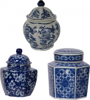 Набор из трёх ваз Bahar 13X13X17 / 11X11X16 / 13X11X15 CM